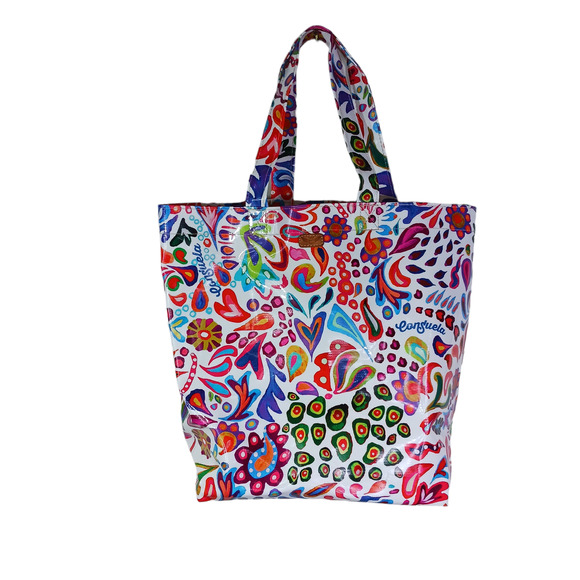 Consuela Bags Consuela White Swirly Grab N Go Bag Made In Mexico